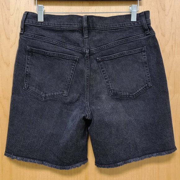 J. Crew NWT Black Long Denim Shorts size 28 - Picture 8 of 12